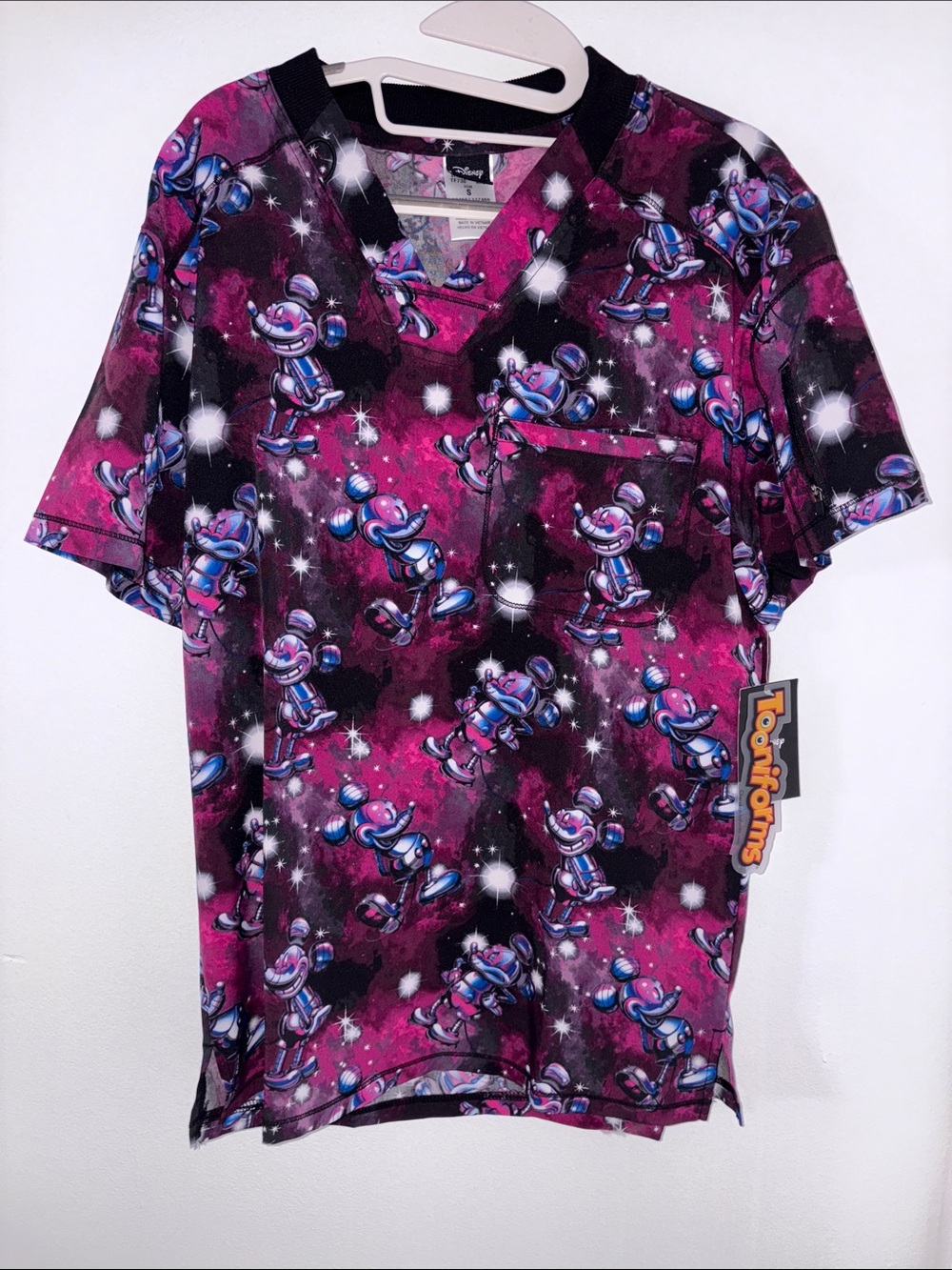 Disney Mickey Mouse scrub top Tooniforms size small NWT